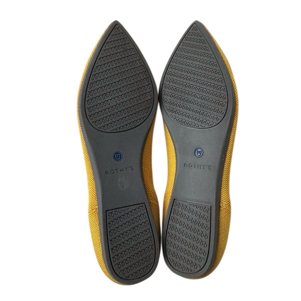 Rothy’s The Point Flats in Marigold Mustard | 9.5 - Picture 9 of 13